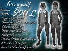 Furry wolf - Grey - BFD
