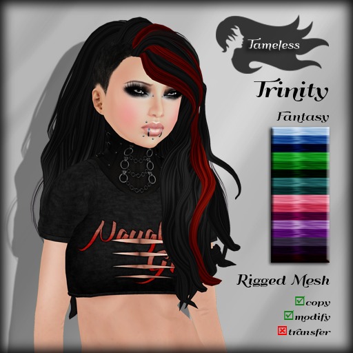 Tameless Hair Trinity (MESH) - Fantasy