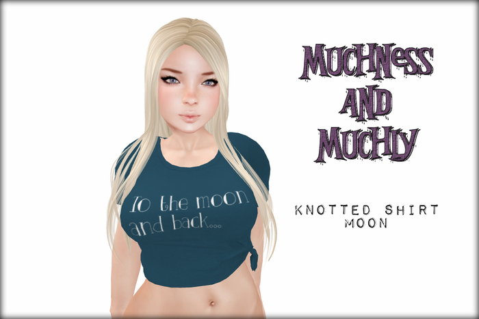 :M&M: Knotted Shirt - Moon