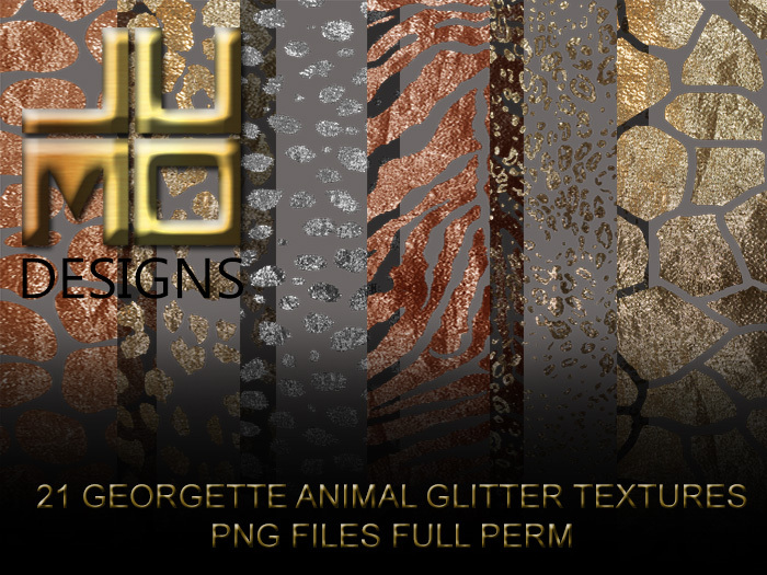 .:JUMO:. Georgette Animal Glitter Tex