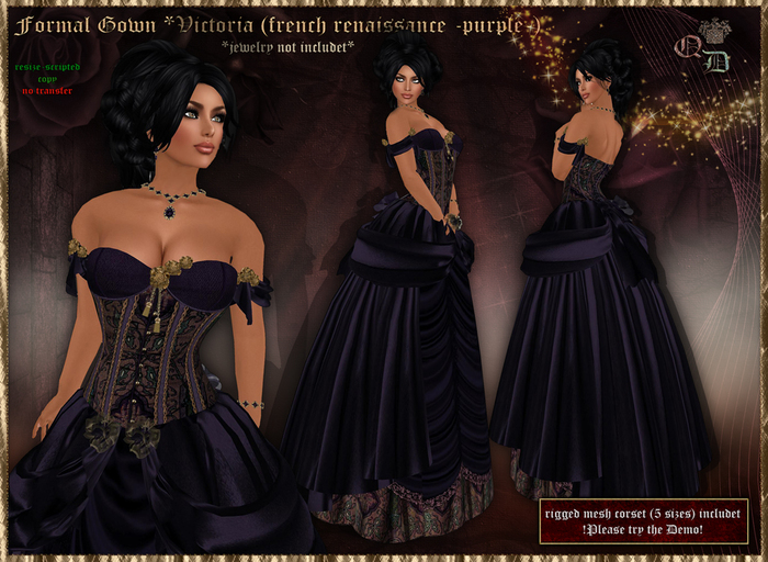 Formal Gown *Victoria (purple)