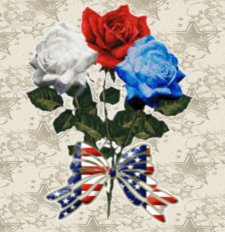 Roses Red/White/Blue Animated