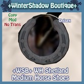 +WSB+ WH Shetland Medium Horse Shoes (BOXED)