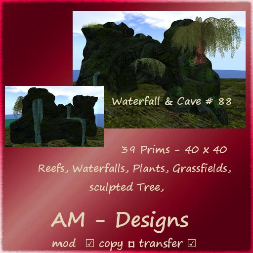 Waterfall & Cave # 88/ Box