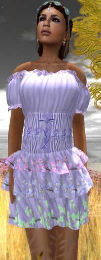 LoMos Designs - Peasant Dress Mauve