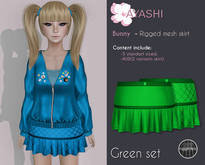 [^.^Ayashi^.^] Bunny-girl skirt-Green (Rigged Mesh)