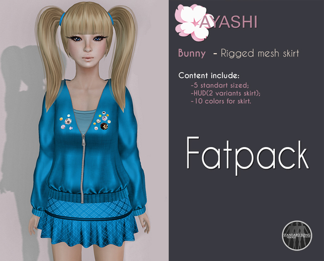 [^.^Ayashi^.^] Bunny-girl skirt-Fatpack (Rigged Mesh)
