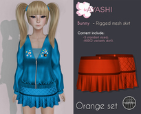 [^.^Ayashi^.^] Bunny-girl skirt-Orange (Rigged Mesh)
