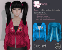 [^.^Ayashi^.^] Bunny-girl hoodie-Blue (Rigged Mesh)