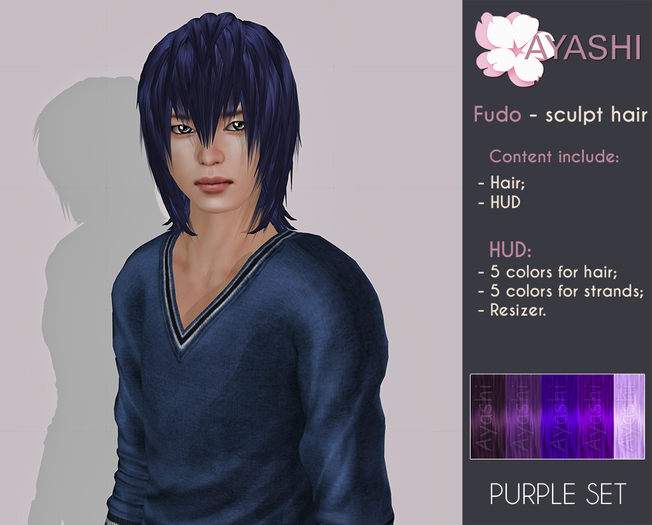[^.^Ayashi^.^] Fudo-purple set