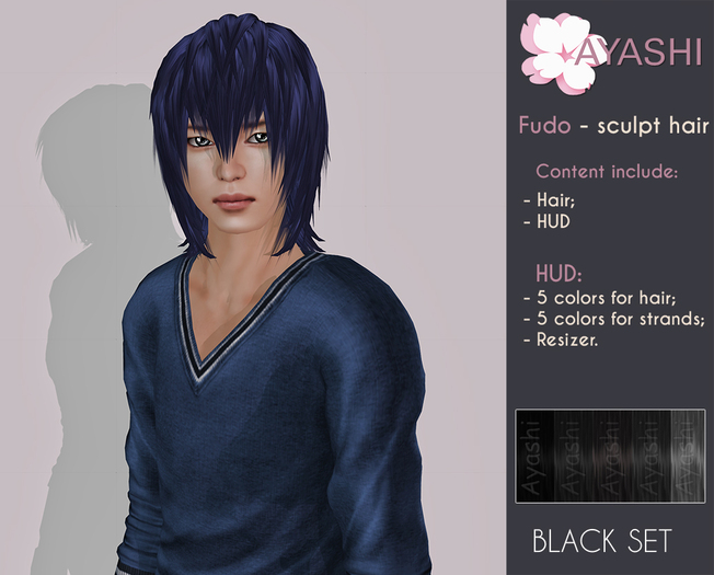 [^.^Ayashi^.^] Fudo-black set