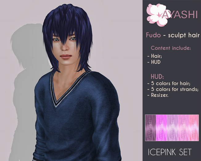 [^.^Ayashi^.^] Fudo-icepink set