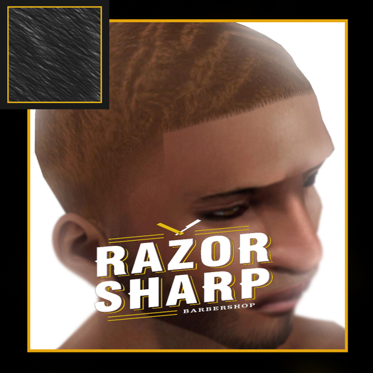 =RAZOR SHARP= Big.Wave Taper Fade (Black) (UNPACK)