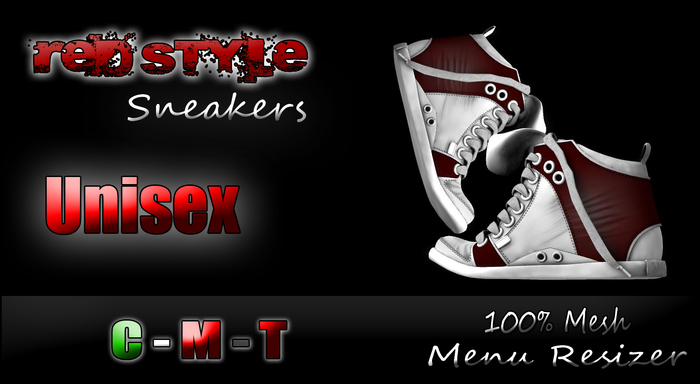 :{Red Style}: Red White Sneaker Unisex