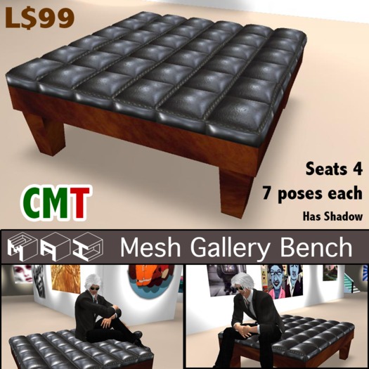 Mesh Gallery Bench CM