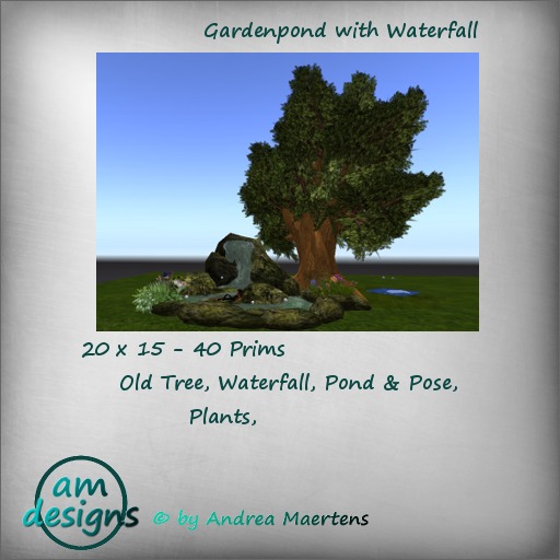 Gardenpond with Waterfall & Pose/ Box