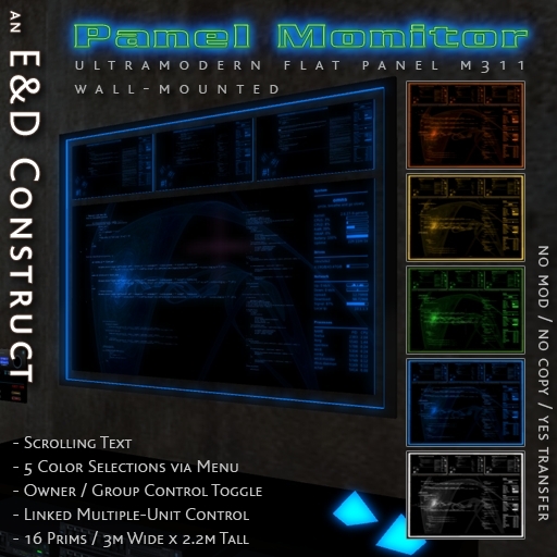 Ultramodern Flat Panel Computer Monitor m.311 from E&D Engineering