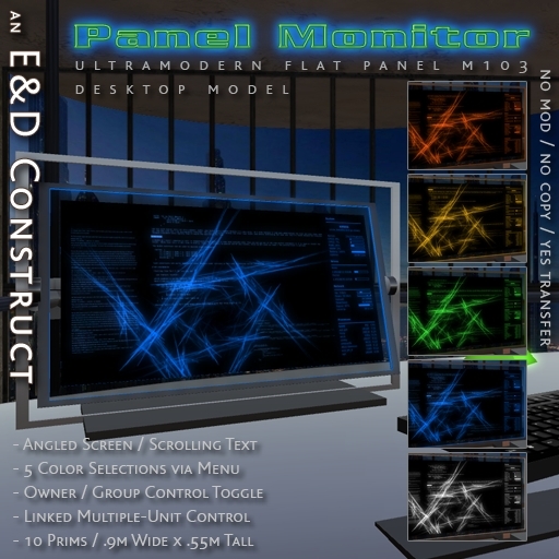 Ultramodern Flat Panel Computer Monitor m.103 from E&D Engineering