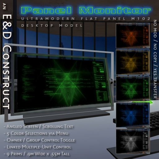 Ultramodern Flat Panel Computer Monitor m.102 from E&D Engineering