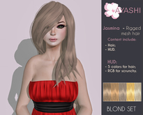 [^.^Ayashi^.^] Jasmina-blond (RIGGED MESH hair)