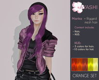 [^.^Ayashi^.^] Marika-Orange (RIGGED MESH hair)