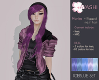 [^.^Ayashi^.^] Marika-Iceblue (RIGGED MESH hair)