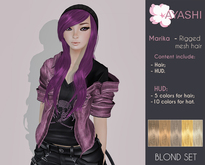 [^.^Ayashi^.^] Marika-Blond (RIGGED MESH hair)