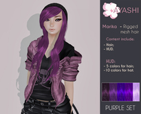 [^.^Ayashi^.^] Marika-Purple (RIGGED MESH hair)
