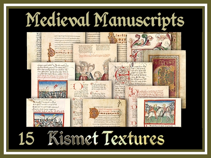 *Kismet* Medieval Manuscript Textures (15)