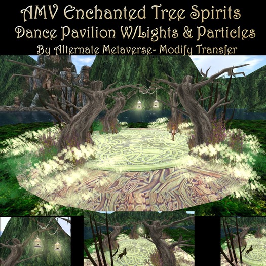 AMV Enchanted Tree Spirits Dance Pavillion w Lights & Particles