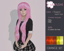 [^.^Ayashi^.^] Luka-orange  (RIGGED MESH hair)