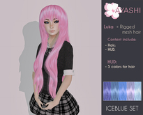 [^.^Ayashi^.^] Luka-iceblue (RIGGED MESH hair)