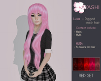 [^.^Ayashi^.^] Luka-red (RIGGED MESH hair)
