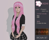 [^.^Ayashi^.^] Luka-brown (RIGGED MESH hair)