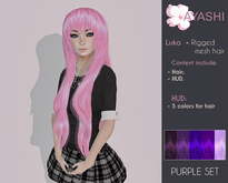 [^.^Ayashi^.^] Luka-purple (RIGGED MESH hair)