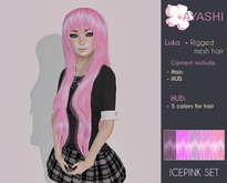 [^.^Ayashi^.^] Luka-icepink (RIGGED MESH hair)