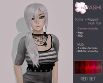 [^.^Ayashi^.^] Saita-red (RIGGED MESH hair)