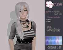 [^.^Ayashi^.^] Saita-iceblue (RIGGED MESH hair)