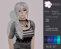 [^.^Ayashi^.^] Saita-blue (RIGGED MESH hair)