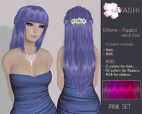 [^.^Ayashi^.^] Liliana-Pink (RIGGED MESH hair)