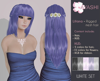 [^.^Ayashi^.^] Liliana-White (RIGGED MESH hair)