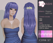 [^.^Ayashi^.^] Liliana-Icepink (RIGGED MESH hair)