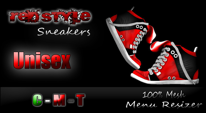 {Red Style} Red Black Sneaker Unisex ( New )