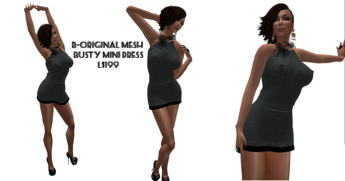 B-Original Mesh Busty Mini Dress