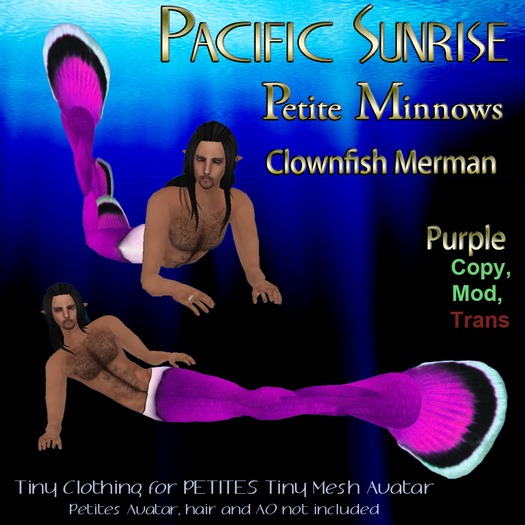 (PS) Petite Minnows - Clownfish Mermaid Orange