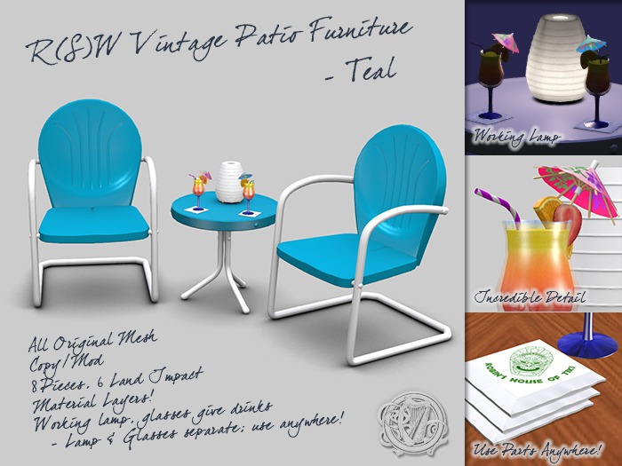 R(S)W Vintage Patio Furniture - Red