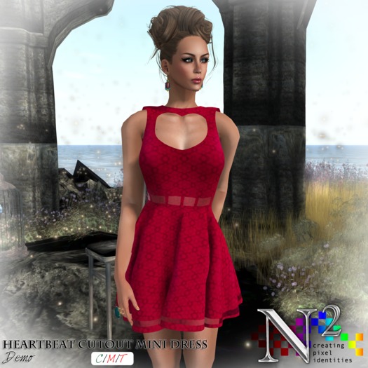 ::N2:: Heartbeat Cutout Mini Dress DEMOS