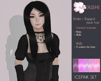 [^.^Ayashi^.^] Endo(Female)-Icepink (RIGGED MESH hair)