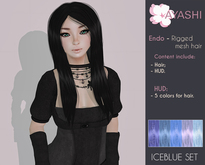 [^.^Ayashi^.^] Endo(Female)-Iceblue (RIGGED MESH hair)
