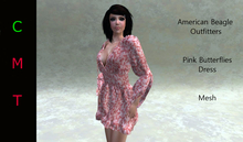 ABO - Pink Butterflies Tunic Dress